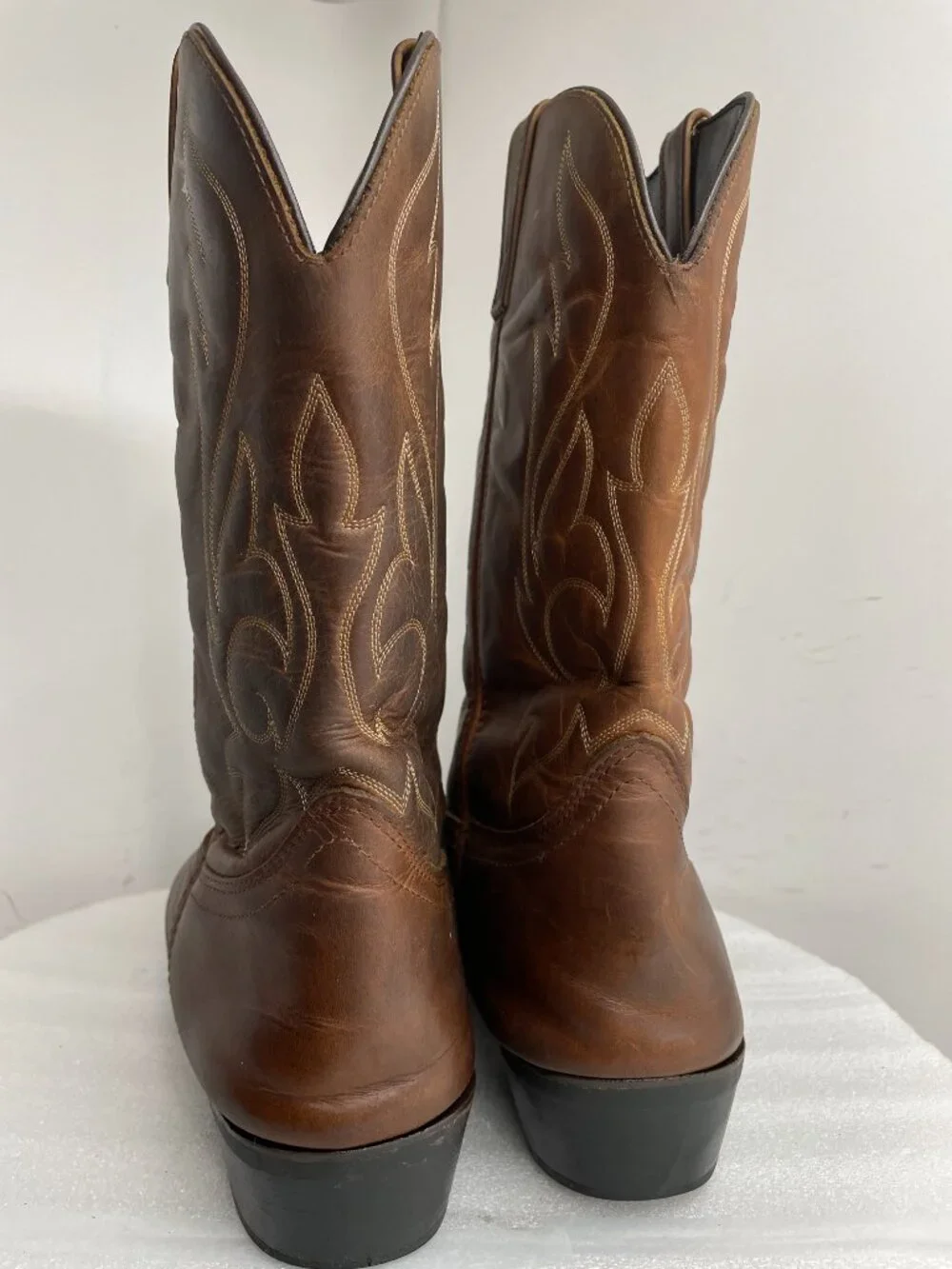 Masterson Western Cowboy Brown Leather Oil Resistant Work Boot's Men's 16 EW